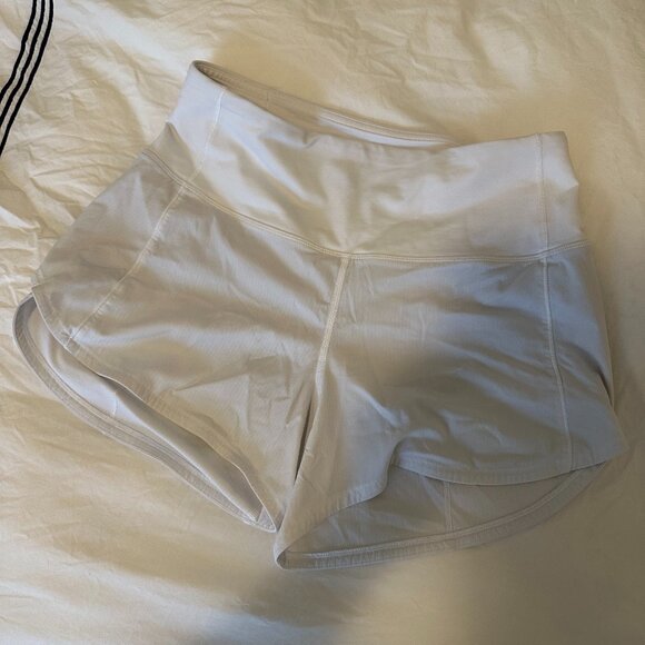 lululemon Speed Up High-Rise Lined Short 4", size 4 in white - Picture 3 of 6